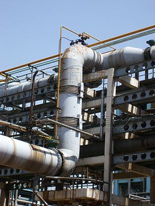 陜西省漢中市鎮(zhèn)巴縣雙鉸鏈橫向套筒補(bǔ)償器安裝現(xiàn)場(chǎng)